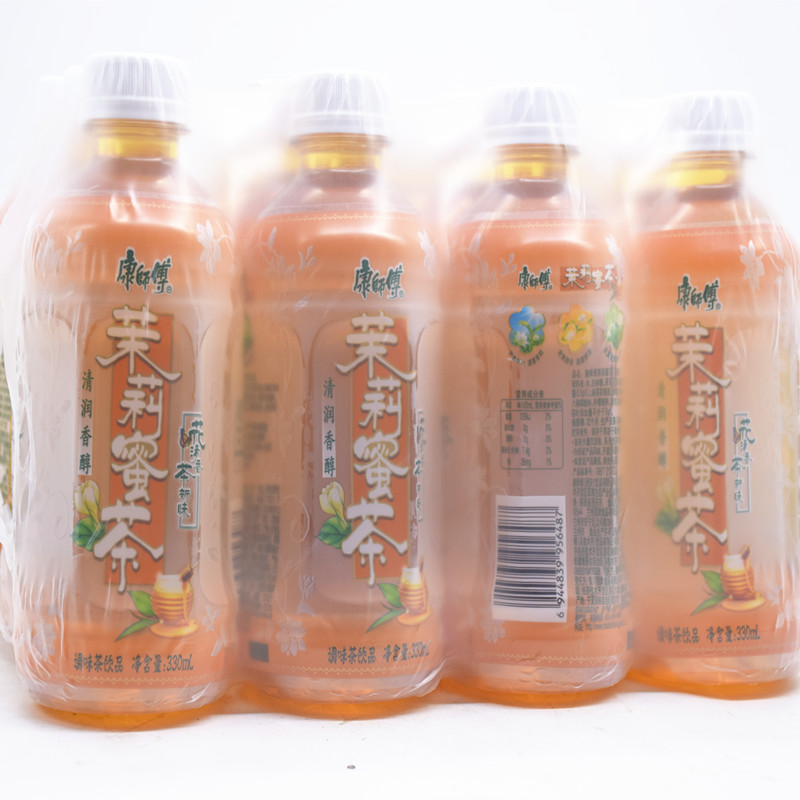 康师傅茉莉蜜茶330ml*12瓶整箱迷你小瓶蜂蜜茉莉花茶饮料饮品清新-图1