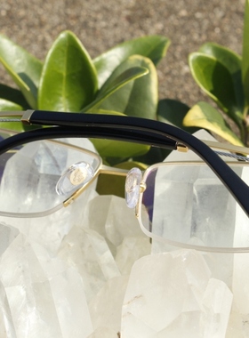 高档纯钛水晶眼镜
