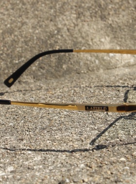 高档5A天然水晶眼镜 石头镜 18K包金纯钛镜框  水晶太阳镜 附证书