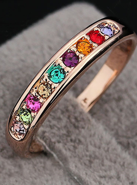 红苹果想你尹恩惠韩流行饰品戒指