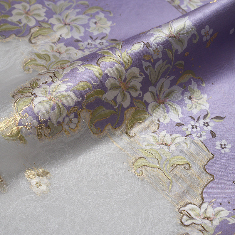 百合倒影织金妆花马面裙布料汉服布料提花面料纱料春夏玉猫原创,淘宝优惠券,粉丝福利购,淘宝优惠卷