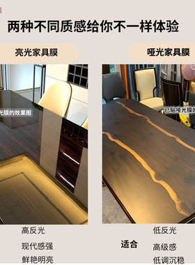 儿童写字书桌哑光保护膜实木电脑桌台面餐桌茶几家具贴膜透明贴纸