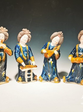 唐三彩仿古胖乐陶俑古典艺术礼品