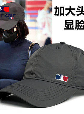 鸭舌帽男款速干户外大头围帽子女显脸小棒球帽大头大脸防晒登山帽