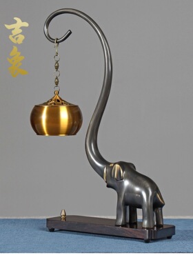 仿古做色吉象吊炉大象盘香熏香炉家用创意摆件线香炉倒流香炉