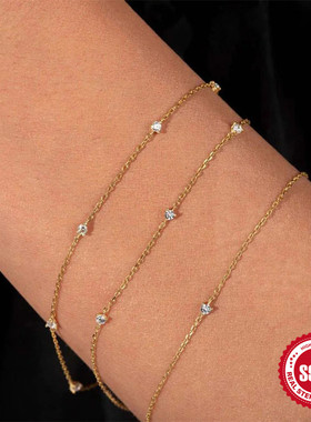 s925纯银经典日常佩戴手链