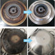 SOWA cleaning sponge wipes remove black dirt from the bottom of the pot