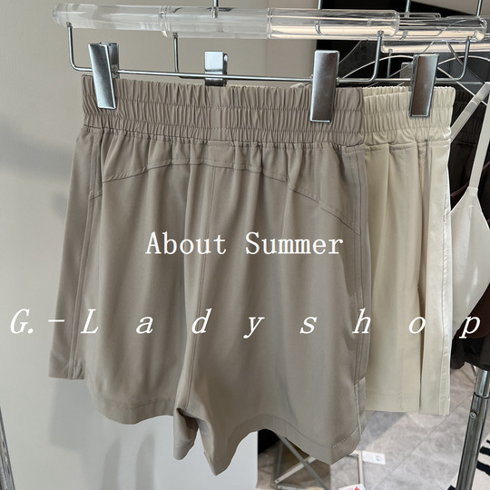梨形身材快乐裤 A字版型宽松口袋运动短裤 高腰休闲短裤裤