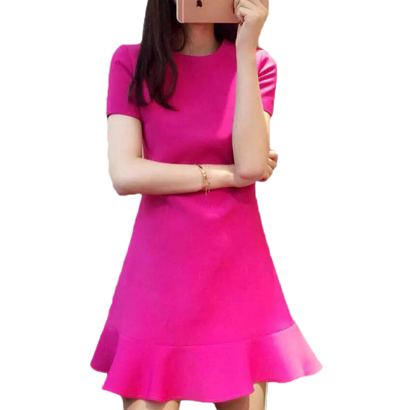 连衣裙收腰显瘦气质大码女夏荷叶边仙女裙子夏天鱼尾小清新连衣裙,淘宝优惠券,粉丝福利购,淘宝优惠卷