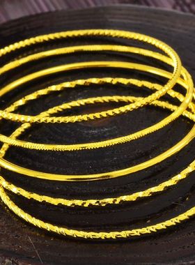 波西米亚风镀金固定款饰品手环