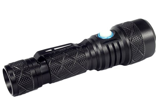 LED 便携挂扣SST20灯珠 USB充电强光手电筒 - 图3