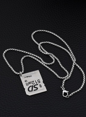 钛钢朋克长项链男女不掉色项链