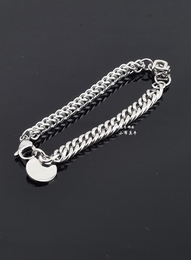 男女金属拼接链条手链不掉色饰品