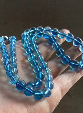 塔链天然冰种幸运水晶礼物海蓝宝