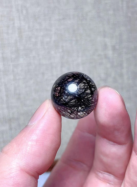 黑发晶散珠珠子天然水晶单珠多宝