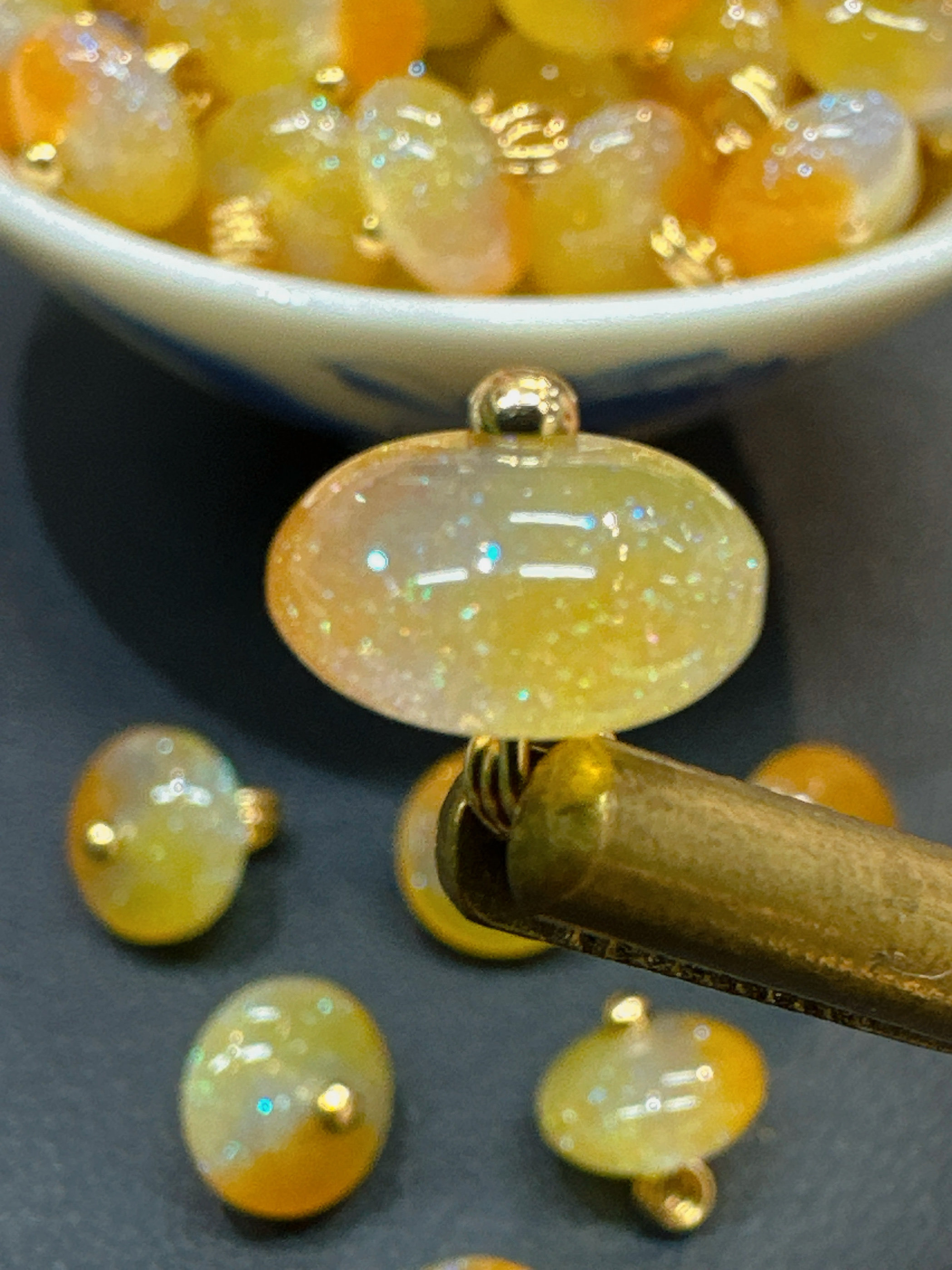 XITI 10mm新中式国风黄灰橙色扁珠纽扣旗袍服装辅料,淘宝优惠券,粉丝福利购,淘宝优惠卷