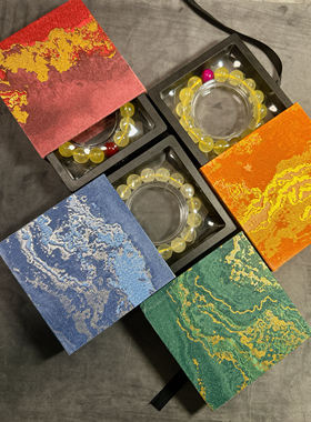 天然玉髓手串12mm珠径52mm圈口高端定制女款礼盒装