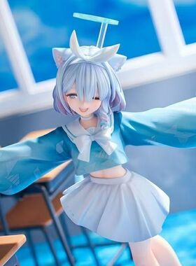蔚蓝档案 水手服 可爱美少女阿罗娜手办站姿动漫模型机箱桌面摆件