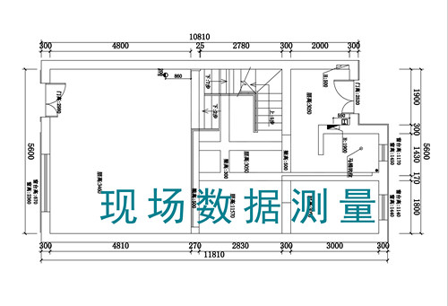 北京上门量房户型测量绘制原始数据结构尺寸家装餐饮办公等CAD图 - 图1