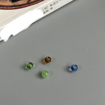 (Clumsy collection) Ancient French glazed 6-6 5mm multicoloured glazed beads to play Bodhi DIY loose beads