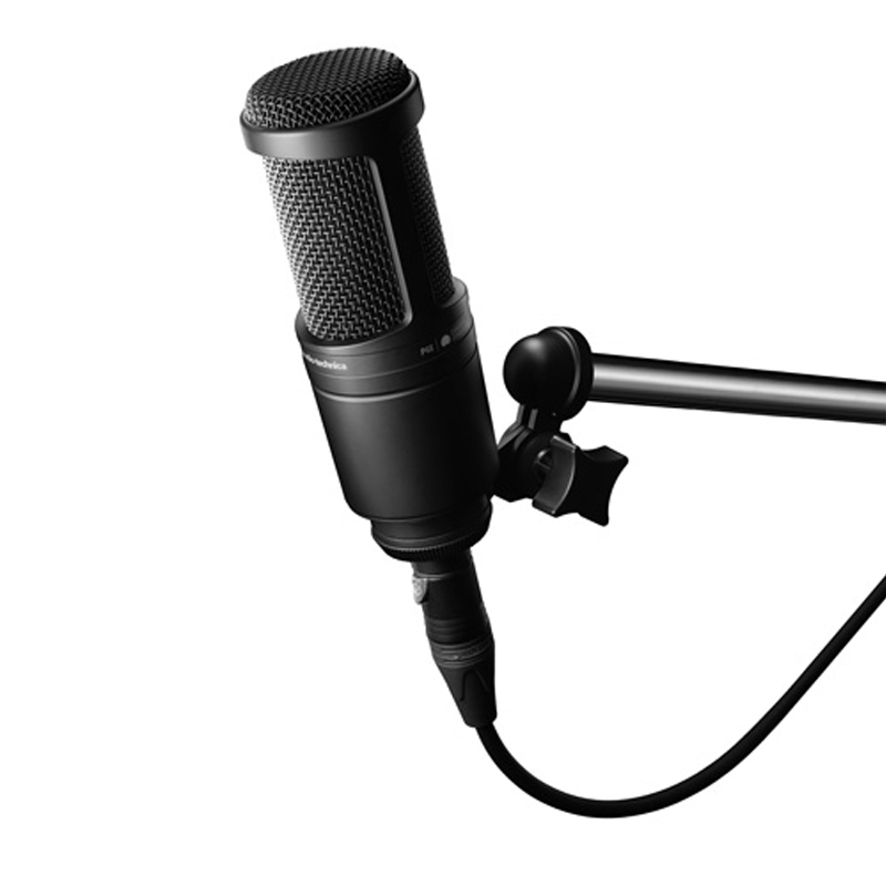 Audio Technica/铁三角 AT2020电容麦克风AT2035话筒专业录音直播 - 图0