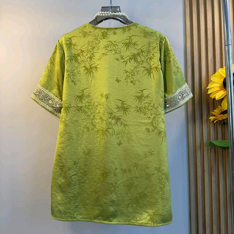 2025夏季减龄新款大码女装胖MM欧货温柔大牌时尚宽松新款气质上衣