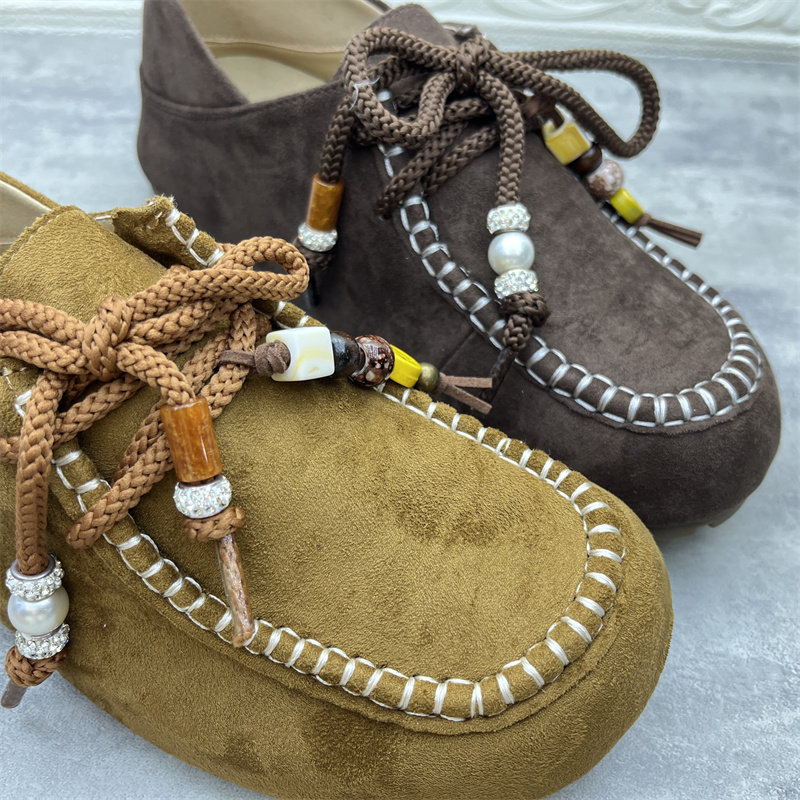 清仓断码处理女鞋2026春季新款圆头系带软底复古勃肯鞋深口女单鞋,淘宝优惠券,粉丝福利购,淘宝优惠卷