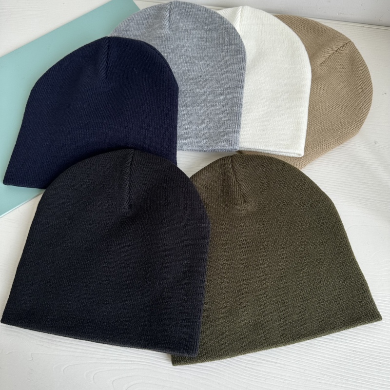 帽子男秋冬新款冷帽套头毛线帽雅痞瓜皮帽百搭保暖针织帽女月子帽 - 图1