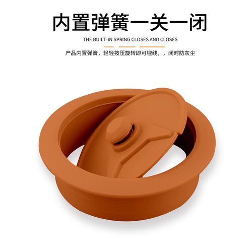 电脑办公桌书桌面封口盖走线孔出线线孔盖走线盒穿线孔穿线盒孔盖 - 图3