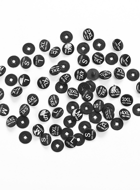 尺码扣尺码标二合扣分码钮扣