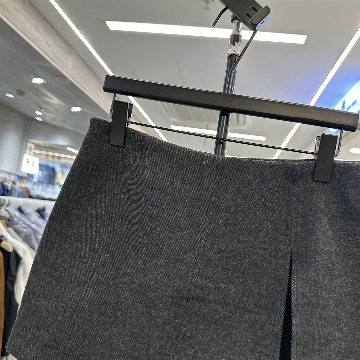 8090正品秋季开叉防走光裙裤女简约a字包臀裙时尚百搭半身裙短裙-图0