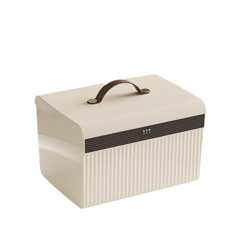 带锁收纳箱家用贵重物品储物箱保管隐私文件整理盒车载密码收纳,淘宝优惠券,粉丝福利购,淘宝优惠卷