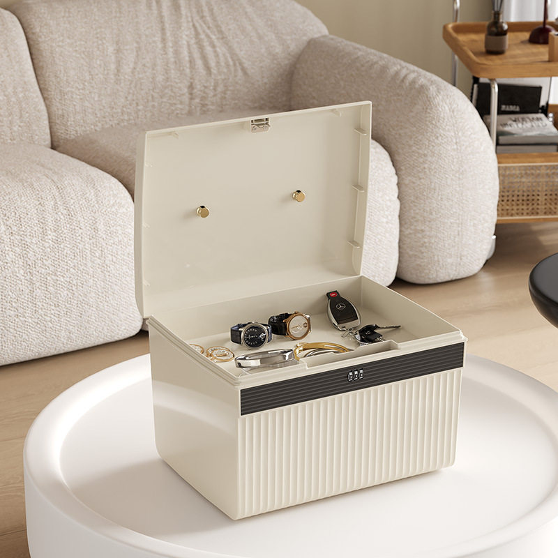 带锁收纳箱家用贵重物品储物箱保管隐私文件整理盒车载密码收纳,淘宝优惠券,粉丝福利购,淘宝优惠卷