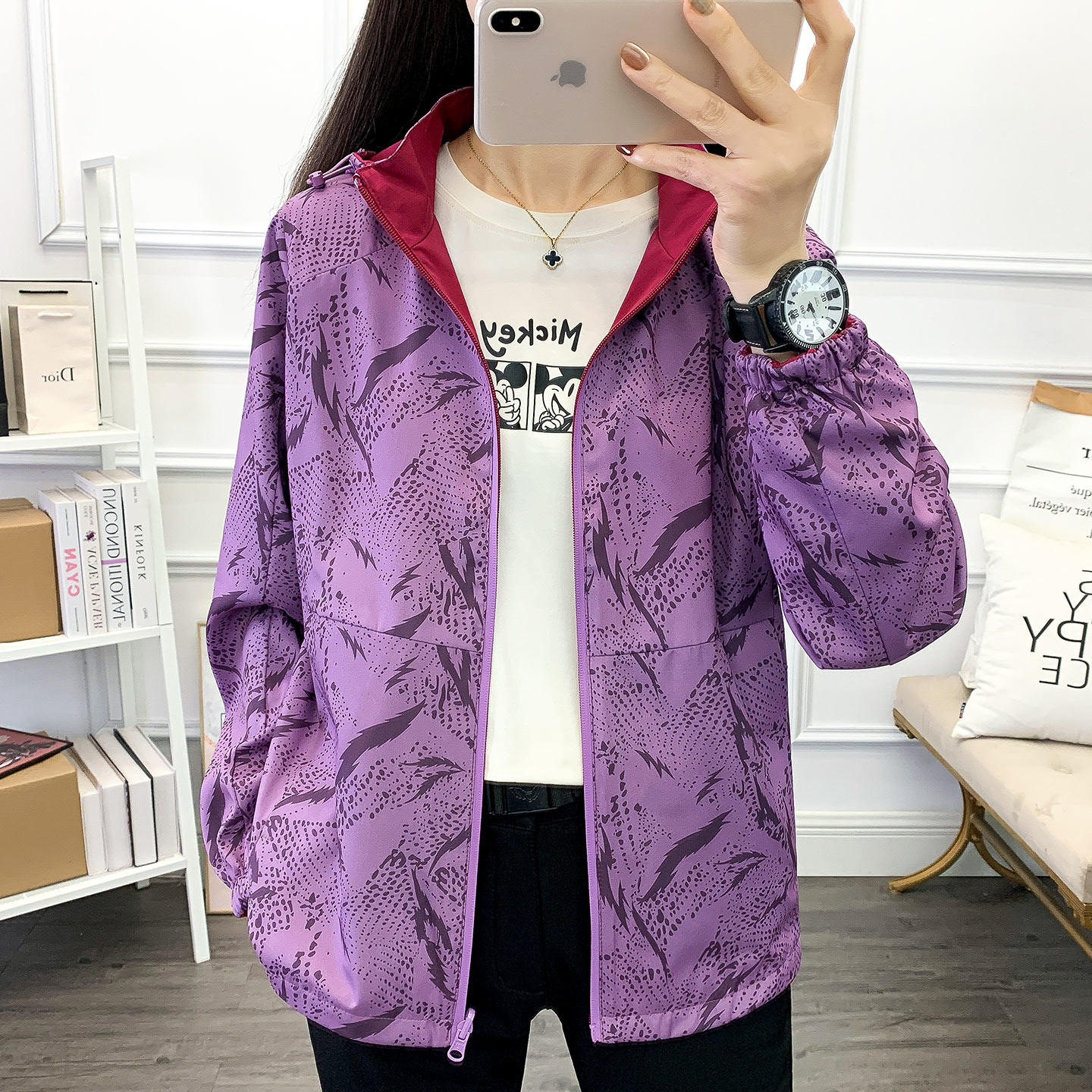 春秋新款双面穿软壳冲锋衣女风衣外套户外防风保暖徙步登山服女装,淘宝优惠券,粉丝福利购,淘宝优惠卷