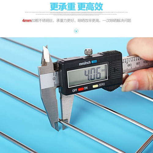 不锈钢晾衣架多功能毛巾晒晾晒浴巾衣架可折叠架抹布架子家用内裤 - 图2