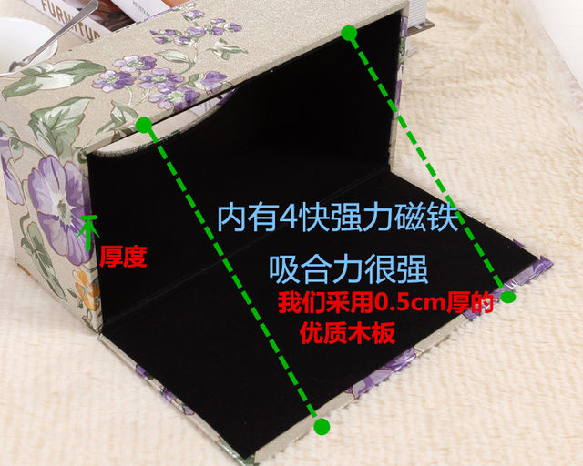 Creative leather paper draw box Home draw box tissue box