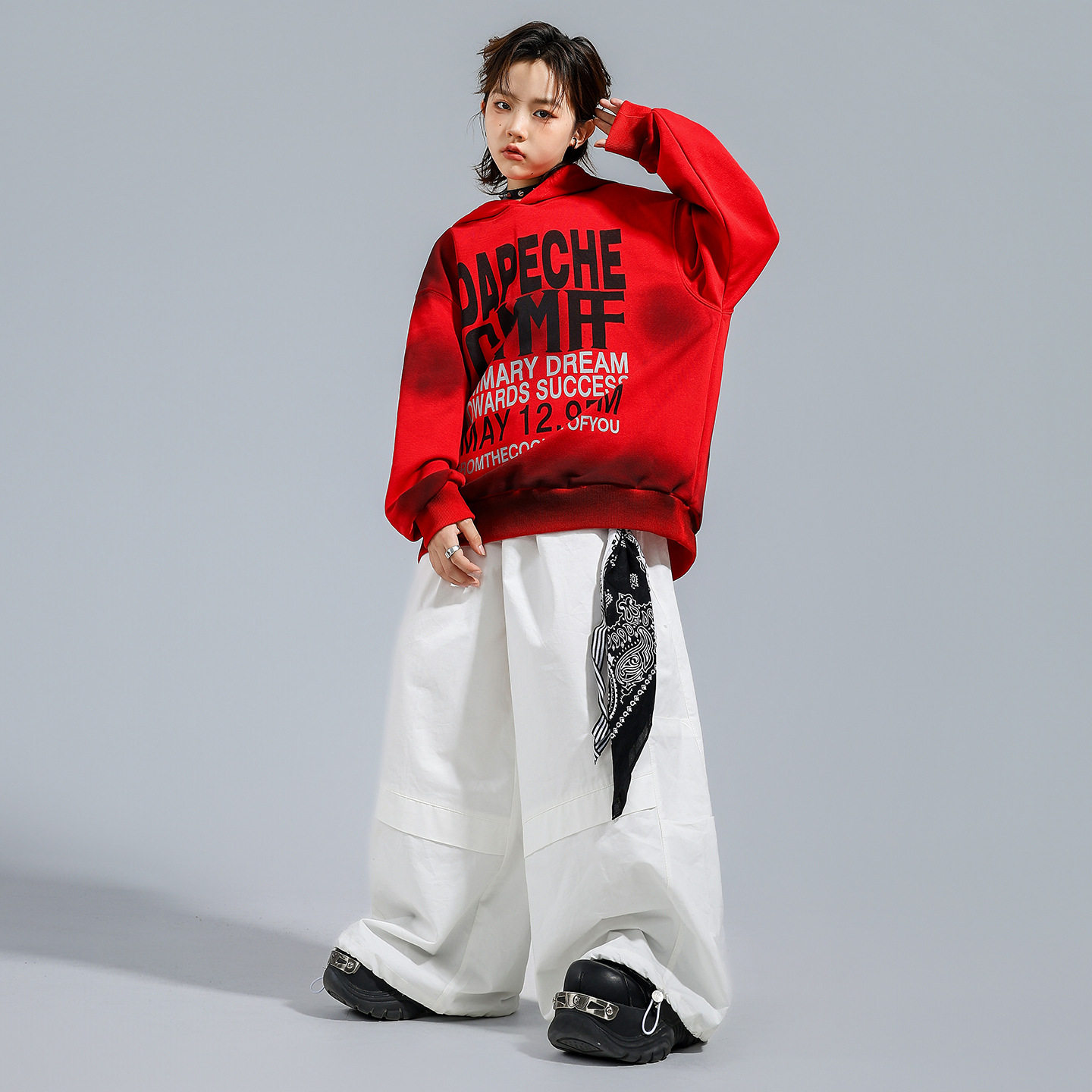 街舞儿童演出服男童嘻哈架子鼓宽松服装少儿hiphop套装男孩上衣潮,淘宝优惠券,粉丝福利购,淘宝优惠卷