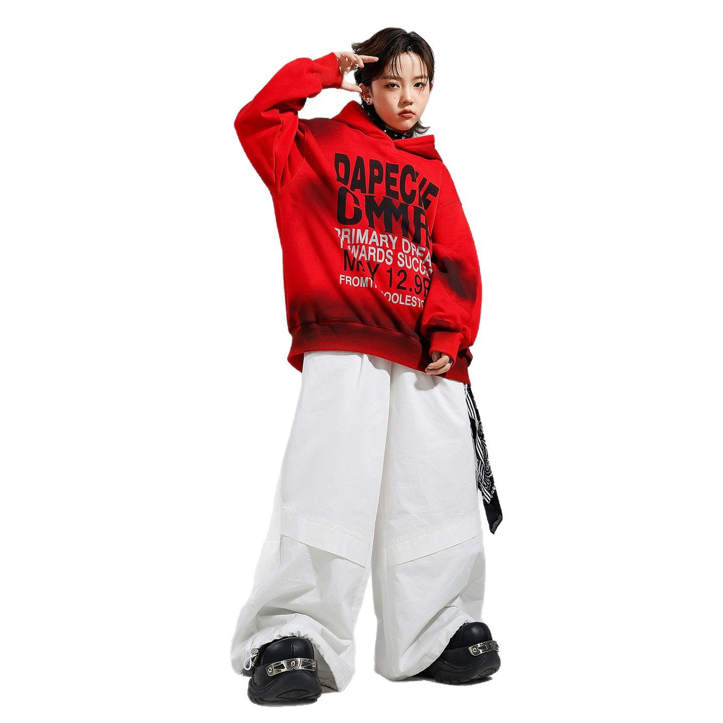 街舞儿童演出服男童嘻哈架子鼓宽松服装少儿hiphop套装男孩上衣潮,淘宝优惠券,粉丝福利购,淘宝优惠卷