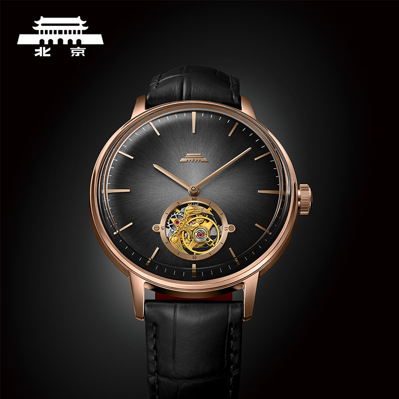 北京手表官方正品色彩陀飞轮手动机械表防水限量高端礼物男士腕表
