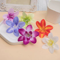 Emulation orchid head bridal head flower wrist flower making flower wedding arrangement handmade flower ring chest flower with flower hem