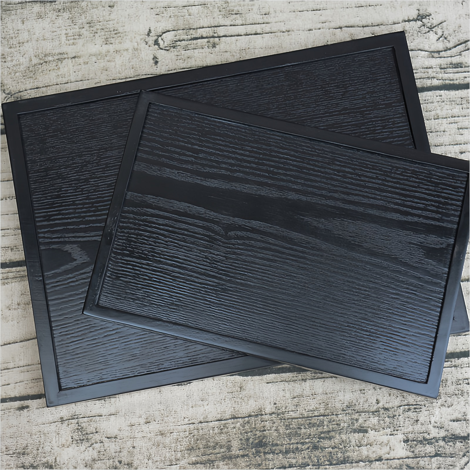 日式黑色木质托盘长方形大号实木盘子餐盘端菜盘水杯托盘茶盘复古,淘宝优惠券,粉丝福利购,淘宝优惠卷