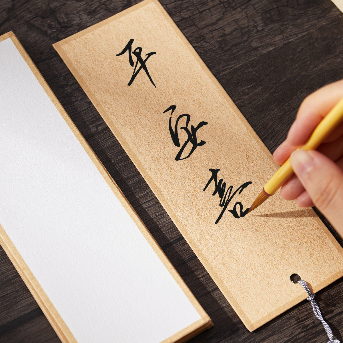 六品堂手工加厚楮笺书签手工DIY材料手绘卡纸楮皮宣纸空白手写学生小楷书法绘画古典中国风文创作品纸,淘宝优惠券,粉丝福利购,淘宝优惠卷