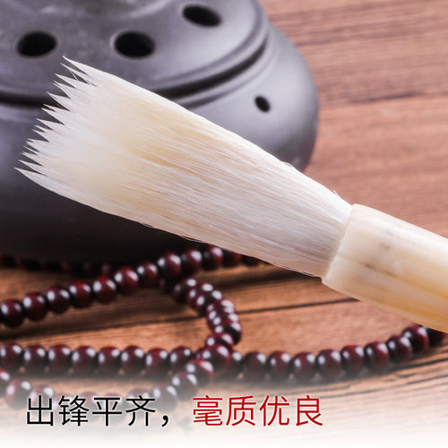 六品堂湖笔羊毫毛笔加健羊毫行楷书法初学者用笔国画写意毛笔优毫长锋 - 图2