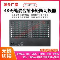 Splicing Screen Cards Mix 8 16 24 32 32 32 Out of 4K Ultra High Clear Video Seamless HDMI Matrix Switcher