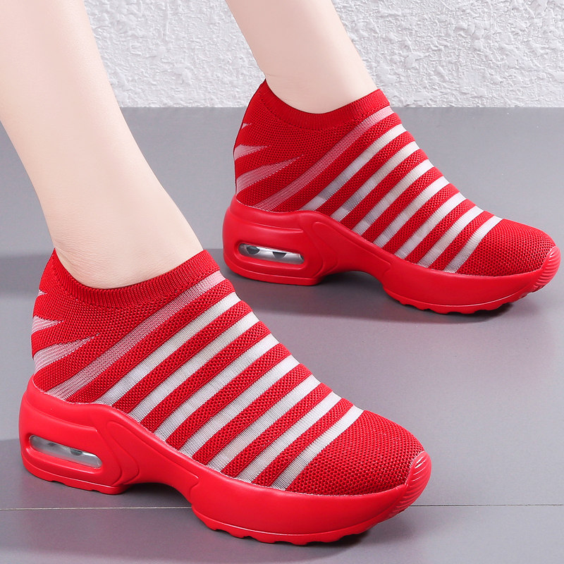 夏镂空佳木斯专用舞蹈鞋增高软底广场舞鞋女运动休闲跳舞鞋不累脚,淘宝优惠券,粉丝福利购,淘宝优惠卷