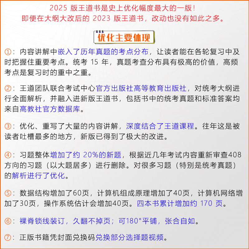 2025王道计算机408考研教材 2024数据结构计算机组成原理操作系统计算机网络考研复习指导教材搭王道论坛24计算机基础综合真题-图0