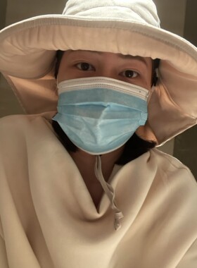 防晒帽UVCUT盆帽出游女渔夫帽
