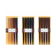 Imported solid wood chopsticks for household use, high temperature resistance, high appearance, pointed and wind anti-slip chopsticks, logs, one chopstick for each person