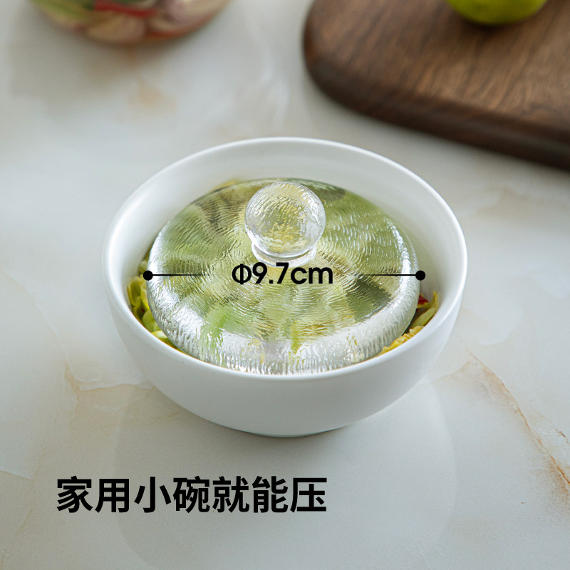 霜山一夜渍腌菜石玻璃压菜石头厨房控水腌菜神器家用泡菜压重石,淘宝优惠券,粉丝福利购,淘宝优惠卷