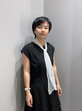 白色蕾丝丝巾手打结领结女蝴蝶结领带飘带窄丝巾发带腰带配饰百搭